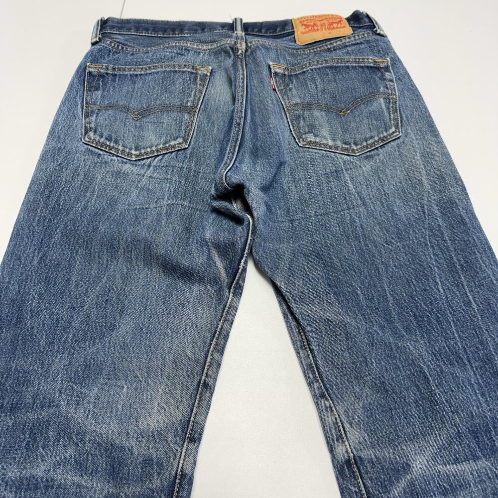 Levi's 501 Button Fly Jeans Mens 34x34 (32x30) - Picture 6 of 13